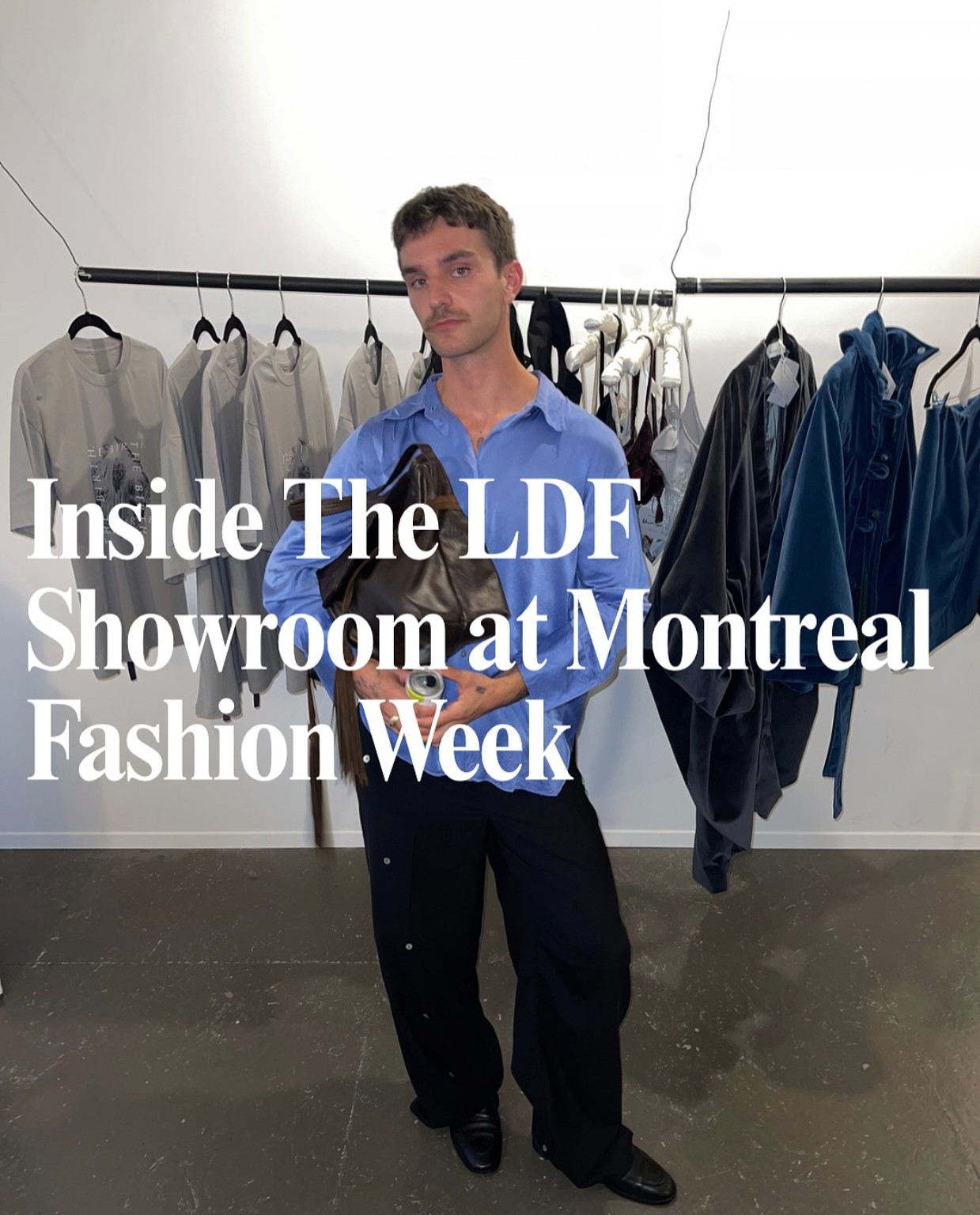 Documentation LIMINUL Magazine du showroom LDF pendant la Semaine de la mode de Montréal 2026.